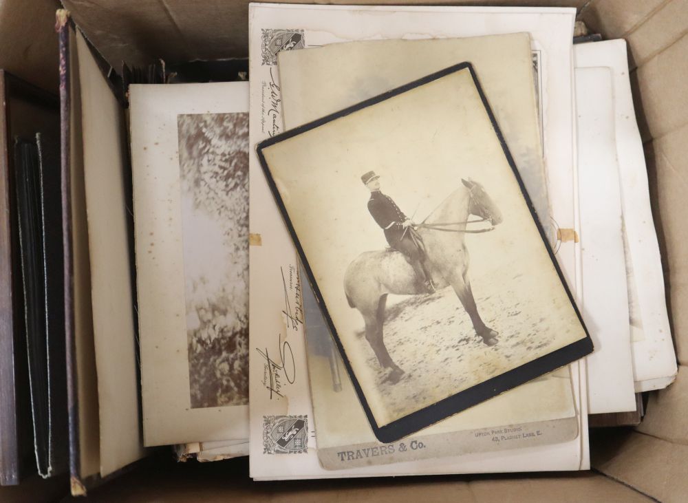 A large quantity of photograph albums